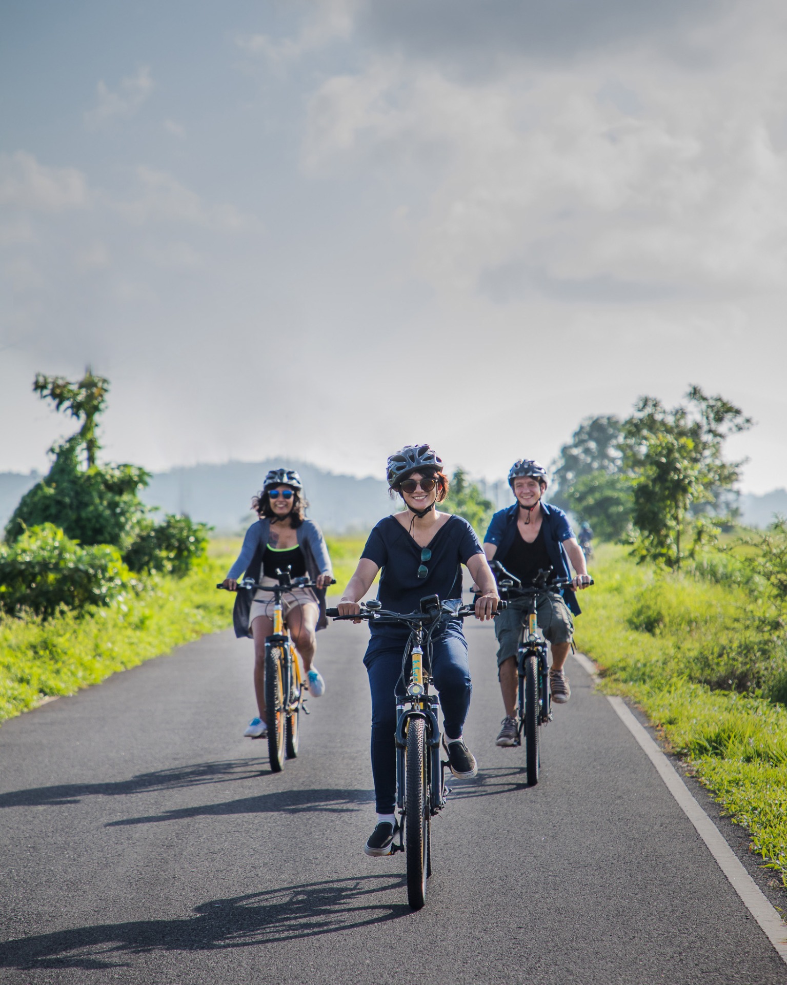 Cycling through sleepy villages and lush landscapes