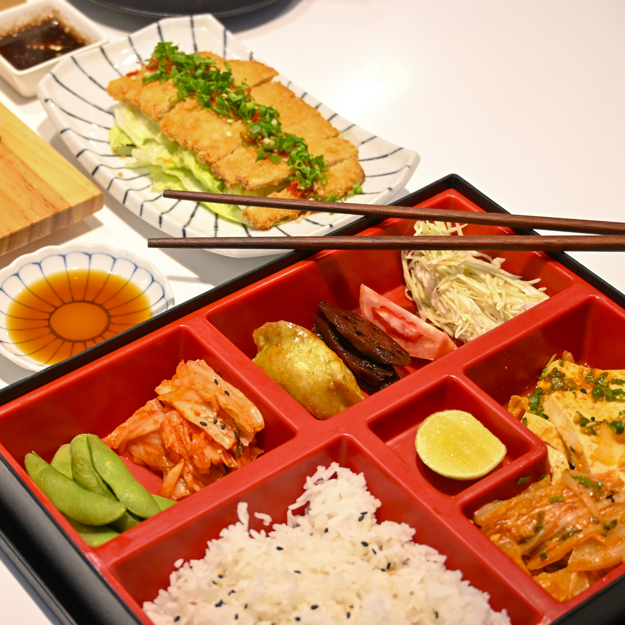 Main Course Magic: Bento Box and Green Tea Harmony