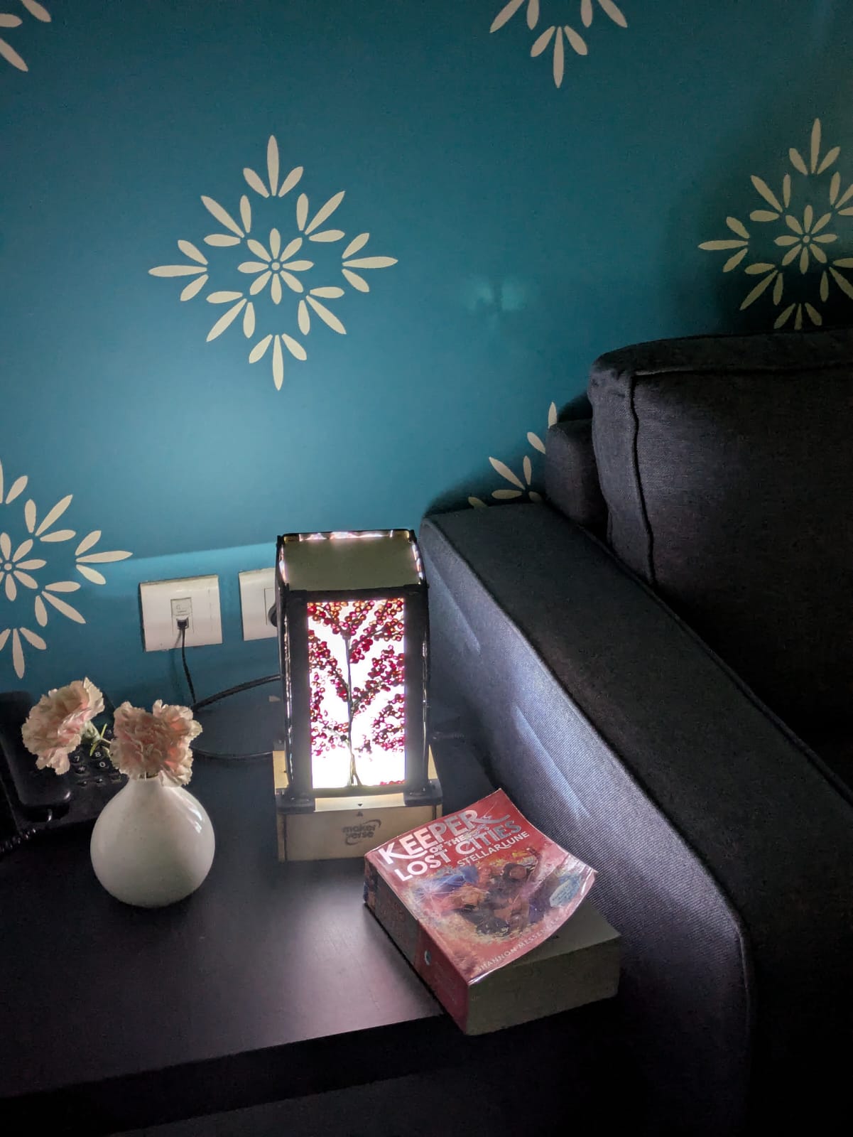 The final assembly and lighting up your handmade lamp