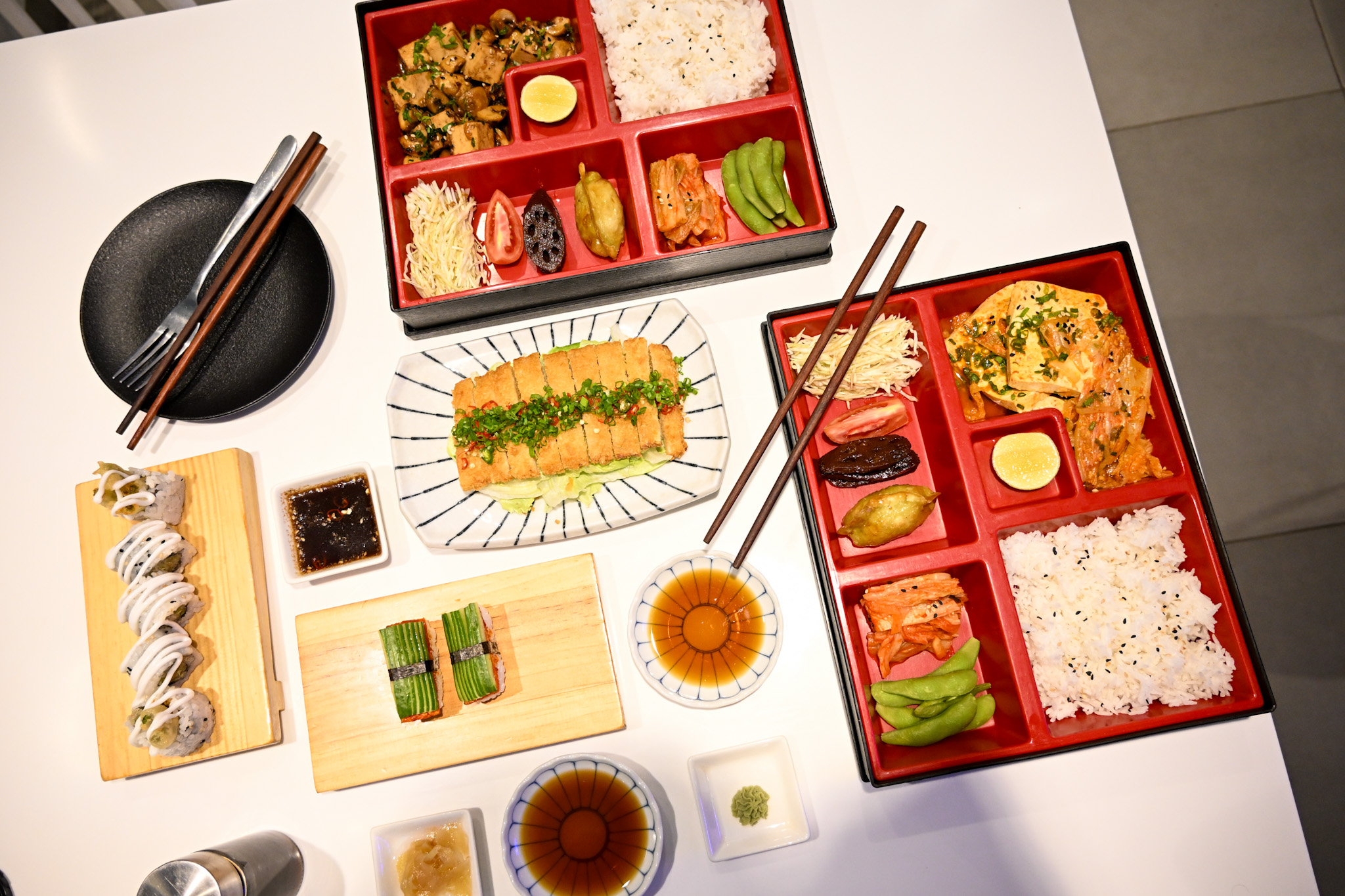 Main Course Magic: Bento Box and Green Tea Harmony