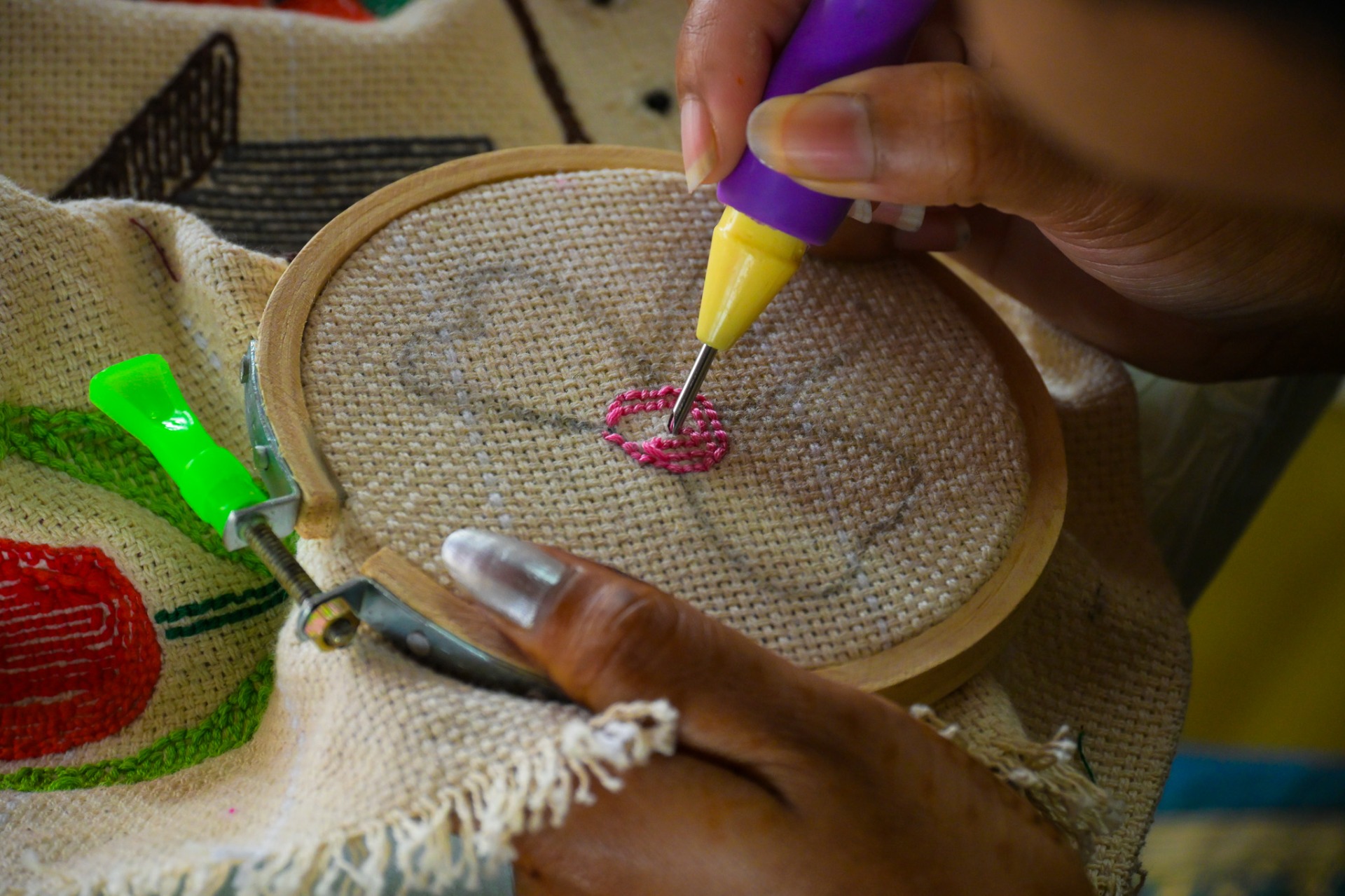 Learning the Punch Needle Technique and Diving In