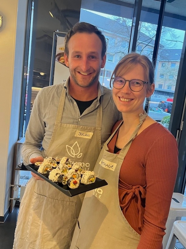 Rolling and shaping sushi yourself — trust me, the fun is real