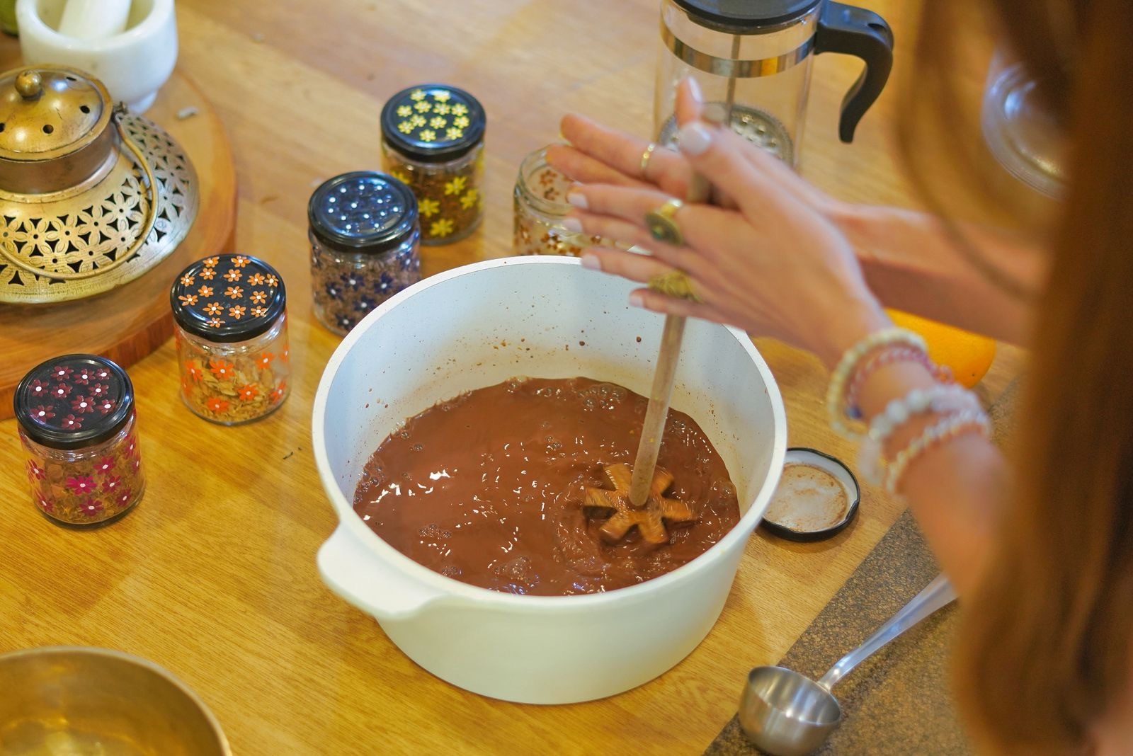 Heart-opening moments over ceremonial cacao