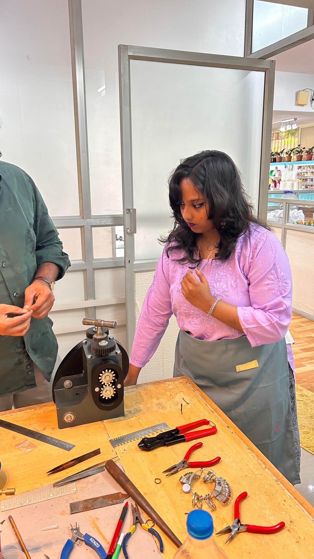 Heating and shaping , where the magic happens