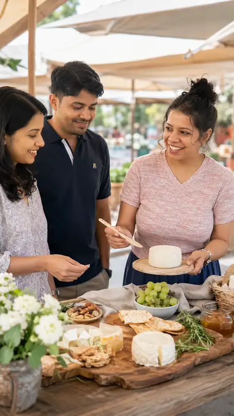 Complete the experience with a leisurely farmers market exploration.