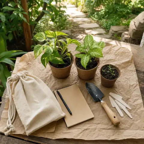 Prepare two rooted plants yourself and take both home to keep growing.