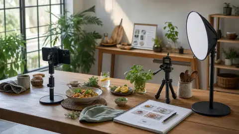 Gallery scene: An ambient corner of the content-friendly indoor space sits ready before.