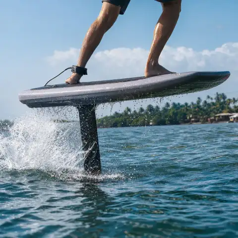 Practice on the sea, with room to move and steady horizon views.