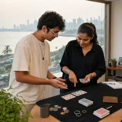 Use cards, coins and everyday objects to discover different styles of close-up magic.