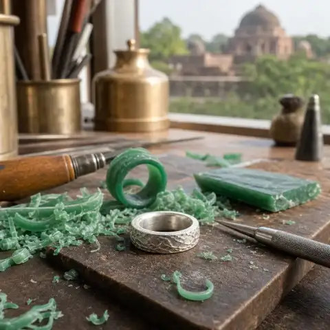 See how a detailed wax model becomes the basis for silver.