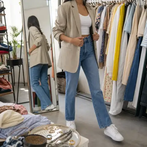 Get practical help combining thrift pieces into polished outfits.
