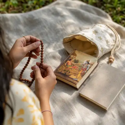 Practise one short shloka together with guidance throughout the group learning.