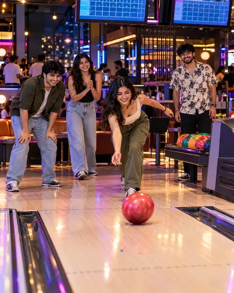 Get 10 bowling shots per person.