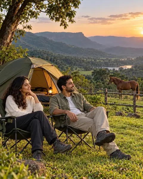 The Nature Weekend with Horses BBQ and Camping