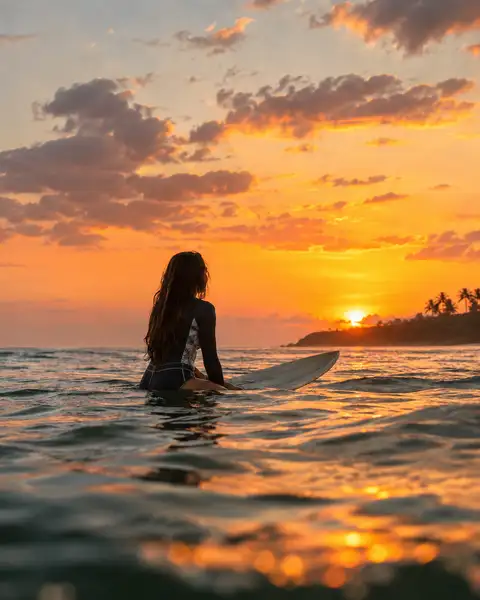 Beginner-Friendly Sunset Surfing